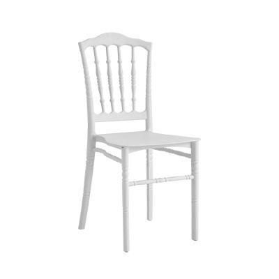 Simple Design Outdoor Furniture Wedding Banquet Chair Cross Back Plastic Chair All PP Stackable Dining Chair