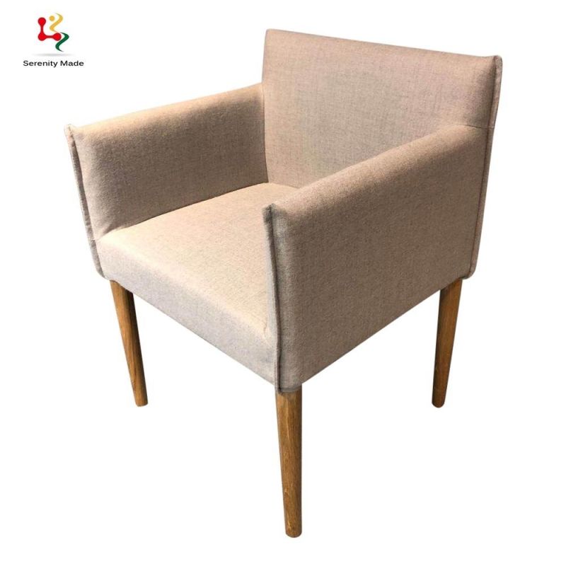 Japanese Simple Style Beige Color Home Cafe Shop Restaurant Dining Chair