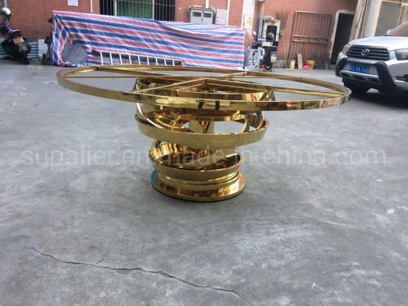 High Quality Factory Outlet Gold Wedding Banquet Chairs and Tables