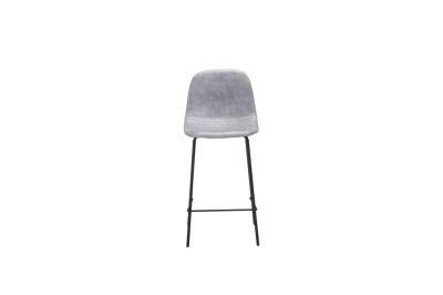 Modern Restaurant Grey Black Leg Bar Chair