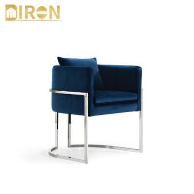 Modern Home Living Room Luxury Nordic Style Restaurant Dining Furniture Customized Design Fabric Chair