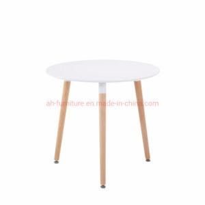 Modern Design Classic White Wooden Round Small Dining Tables