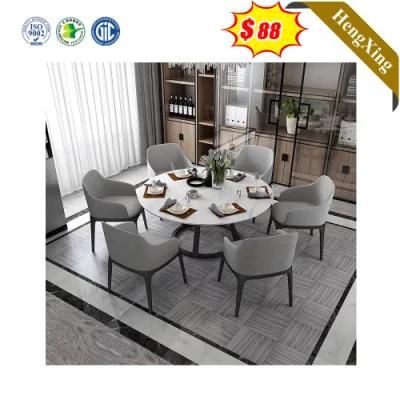 Nordic Luxury Modern Chinese Home Hotel Outdoor Living Room Furniture Marble Round Restaurant Chair Dining Table