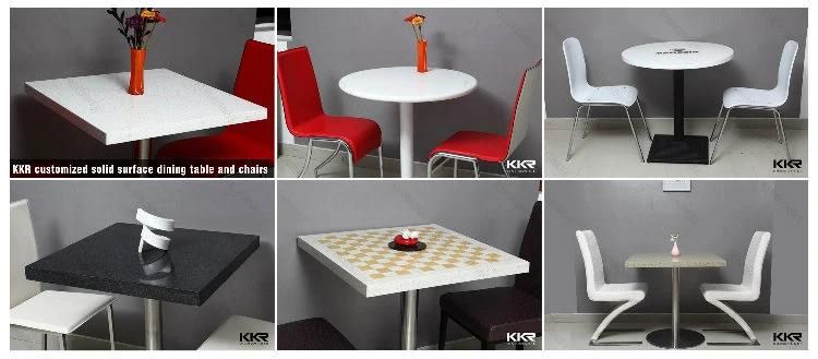 Modern Design Solid Surface Artificial Stone Dining Table