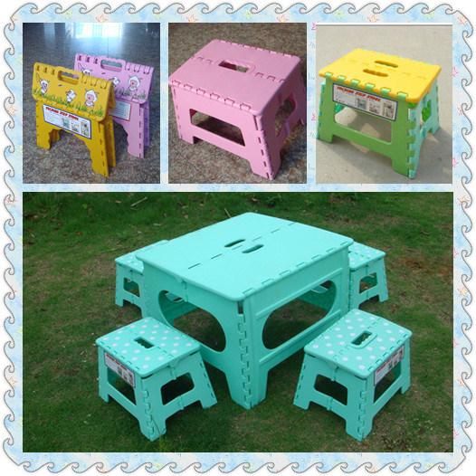 Eco-Friendly Plastic Kid′s Stools Foldable Chair with CE