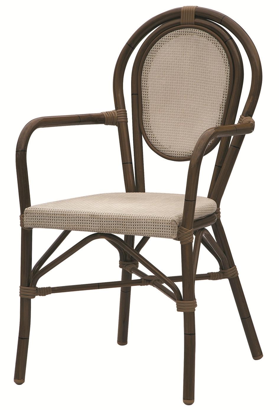 Outdoor Furniture Aluminum Cafe Paris Bistro Chairs