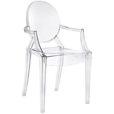 Nordic Dining Chair Ins Popular Ghost Chairs Crystal Clear Transparent Acrylic Makeup Casual Backrest Chair Plastic Armchair