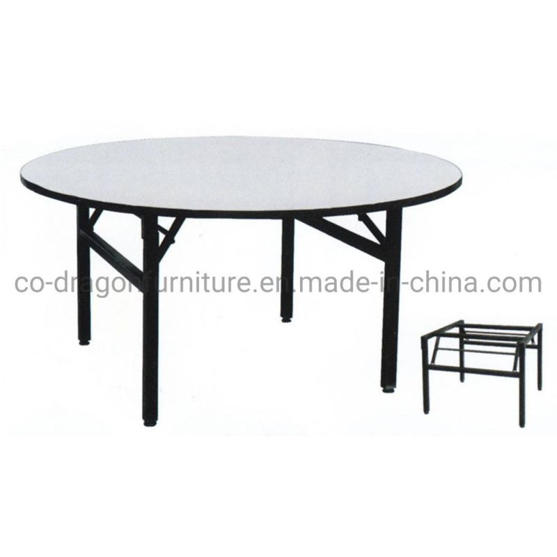 Event Wedding Party Round Dining Table with PVC Board Top