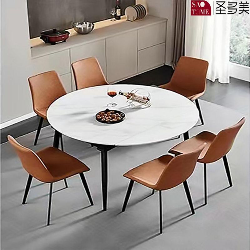 Modern Design Space Saving Square Round Combination Dining Table