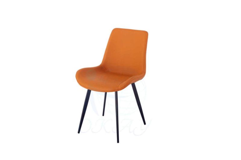 PU Dining Chair with Steel Tube Chairs