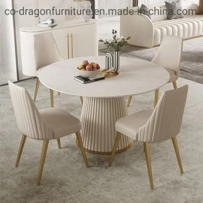 Fashion Round Dining Table with Marble Top for Dining Furniture