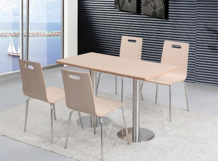 Cafeteria Restaurant Table and Chairs Stainless Steel Furniture