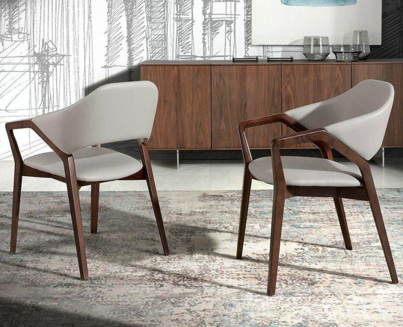 Modern Luxury Design Furniture Dining Room Chairs Dining Chairs with Wooden Legs