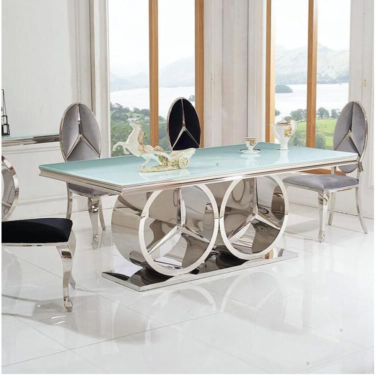 Wholesale New Modern Style Dining Room Furniture Metal Restaurant Table