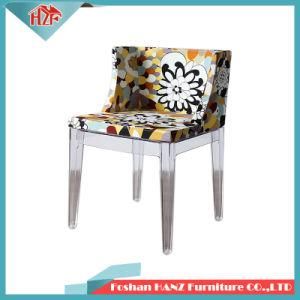 Flower Fabric PC Leg Chair Restaurant Furniture