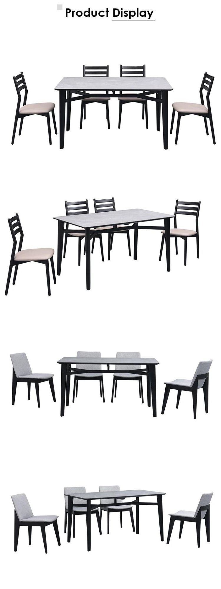 Modern Dining Chairs Table Furniture Minimalist Style Dining Table