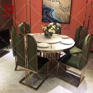 Modern Luxury Furniture Stainless Steel Dining Chairs for Home