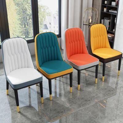Hot Sale Different Colors Optional PU Leather Dining Chair