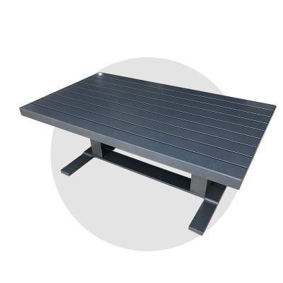 Without Armrest Unfolded Darwin Carton Box Customized Patio Aluminum Table