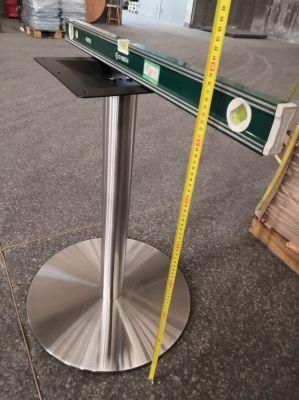 China Factory Restaurant Table Metal Leg Stainless Steel Outside Tables