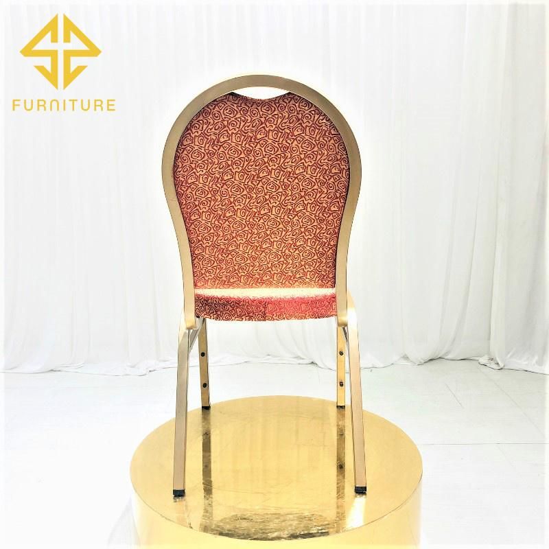 Hot Sale Elegant Wedding Furniture Stainless Steel Hotel Chair