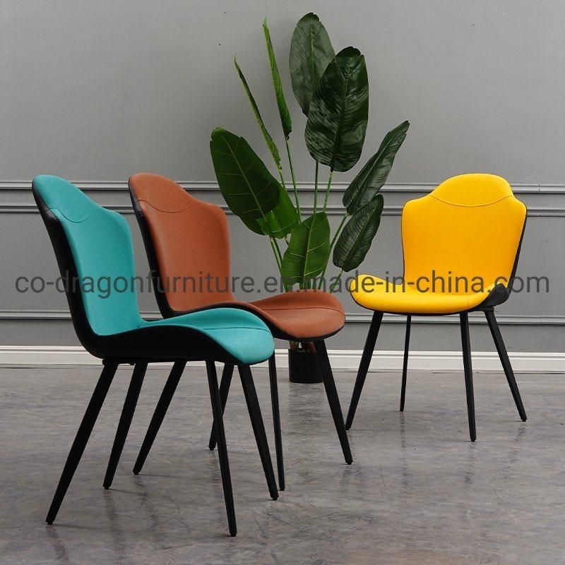 China Wholesale Metal Dining Chair with Leather for Dining Furniture
