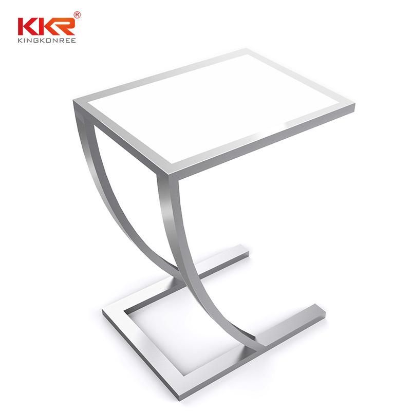Living Room Nesting Coffee Table Side End Table with Tempered Solid Surface Stone Modern Home Furniture