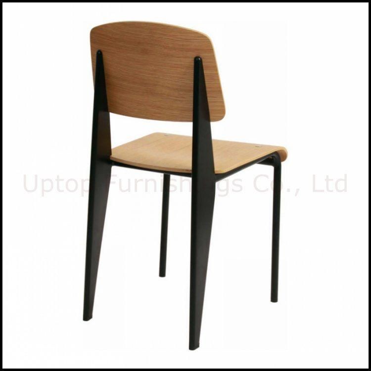 Classic Furniture Metal Leg Plywood Seat Standard Dining Chair (SP-BC336)