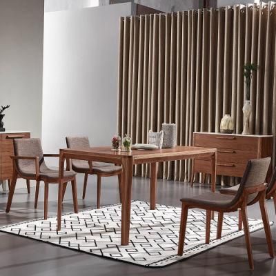 Hot Sale Ultra Simple Dining Table Veneer/Solid Wood for Chose