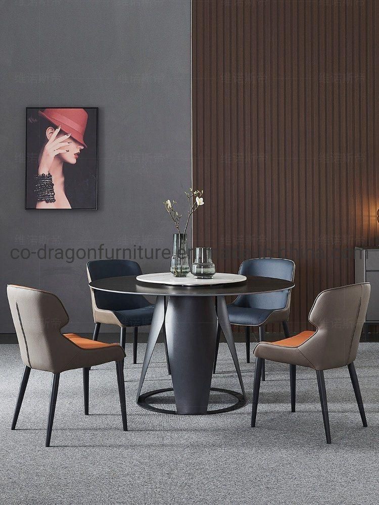 Modern Luxury Furniture 6 Seats Dining Table Sets with Top