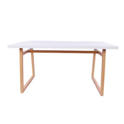 Factory Wholesale Modern Home Furniture MDF Top Dining Table