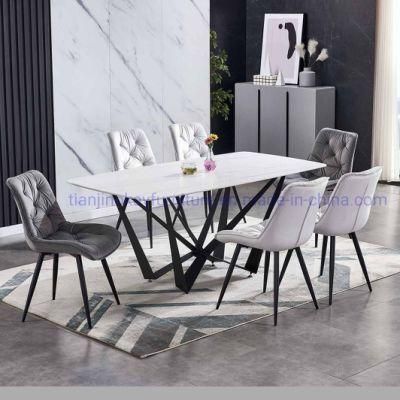 Nordic Design Marble Luxury Rectangular Living Room Creative Modern Simple Dining Table