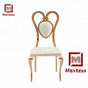 Special Style Wedding Used Stainless Steel Hotel Love Chair for Banquet Hall