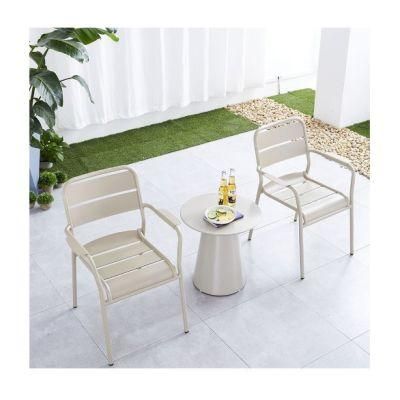 Green 61X61X84cm Metal Dining Chairs in Garden Furniture Sets