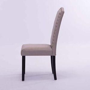 Upholstered Chair with Solid Wood Legs