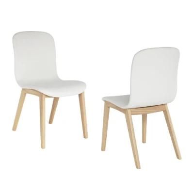 Modern PU Solid Wood Dining Chair
