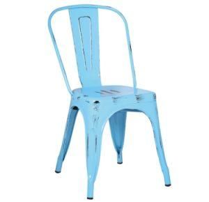 Modern Outdoor Furniture, a Variety of Colors Optional Matte Paint Metal Outdoor Dining Chair