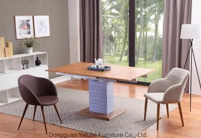 Modern Extension MDF Wood Chinese Style Dining Table