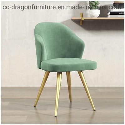 Luxury Fabric Dining Chair with Metal Legs for Dining Furniture