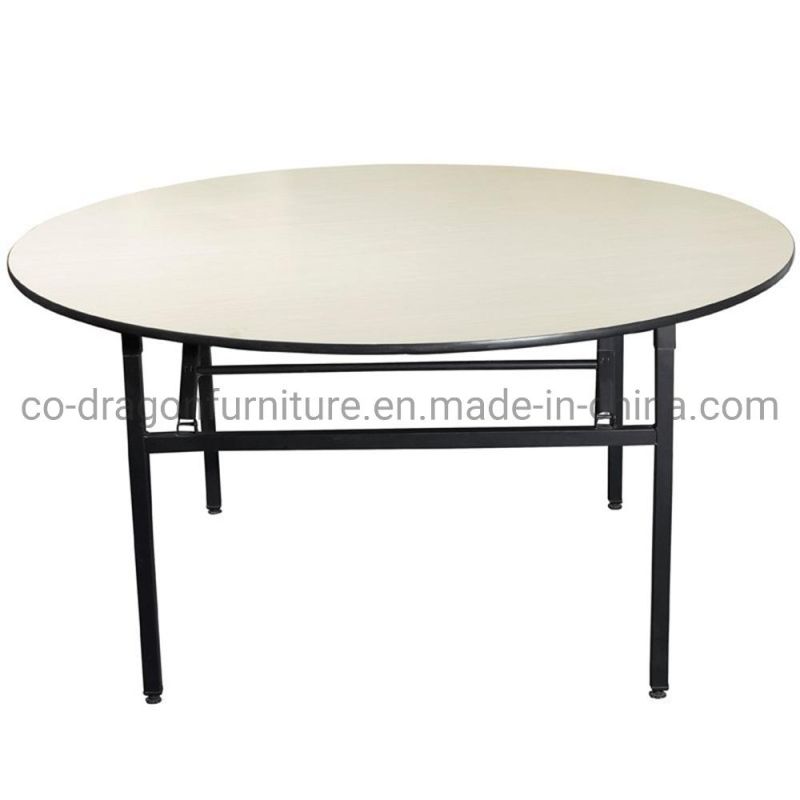 Event Wedding Party Round Dining Table with PVC Board Top