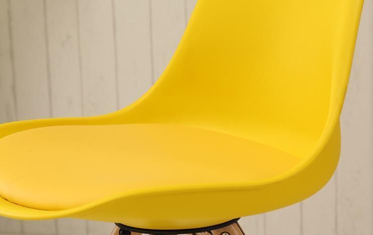 Modern Hotel Restaurant Furniture Popular Design Colorful Leather PP Chair for Restaurant Dining