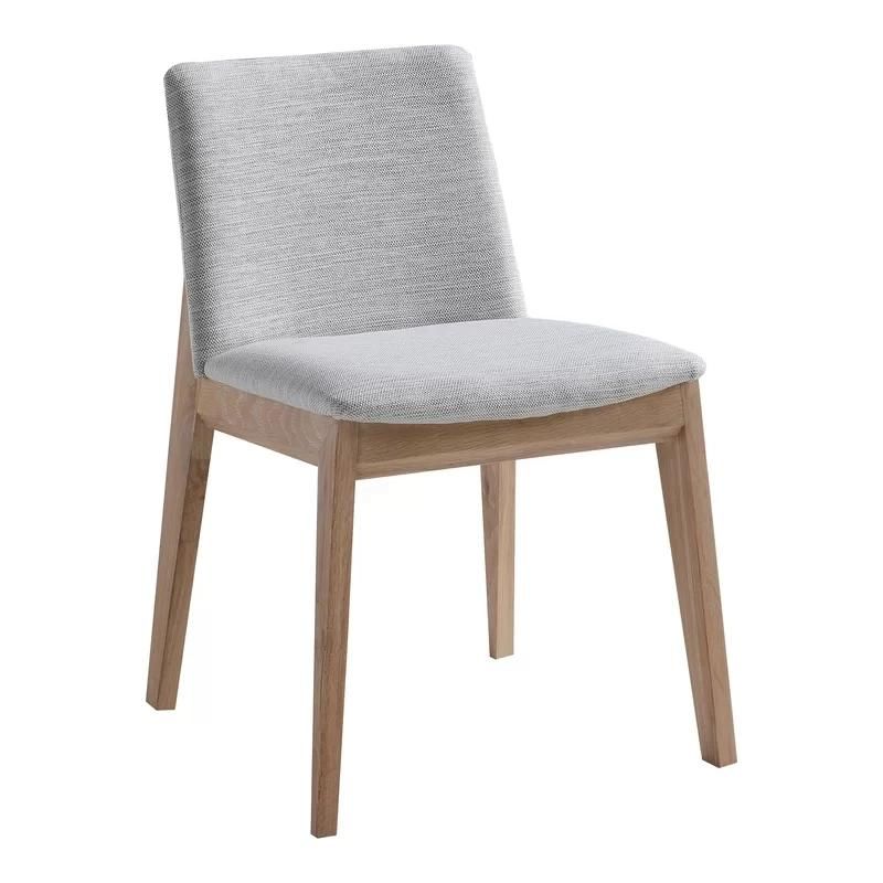 Popular America Classic Fabric Back Solid Wooden Dining Chair Nordic Design Solid Ash/Oak Wood Frame Fabric Upholstery Dining Room Chair for Hotel /Dining Room