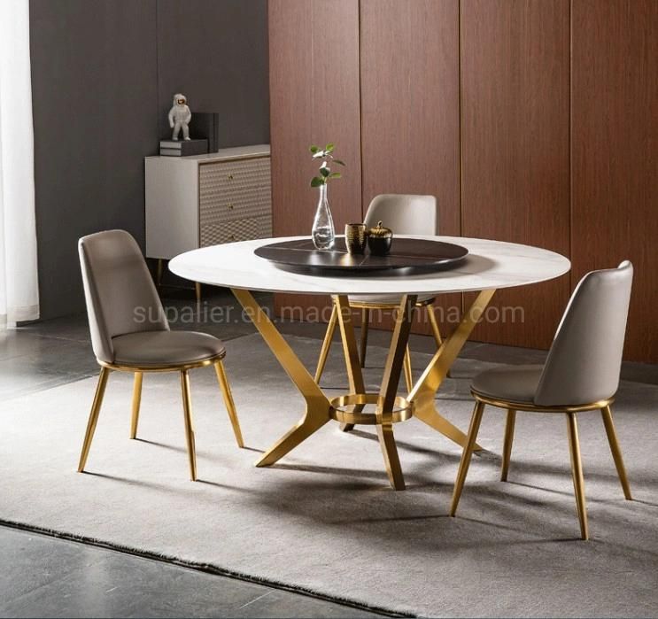 High Quality Dining Furniture Artificial Stone Surface New Design Table