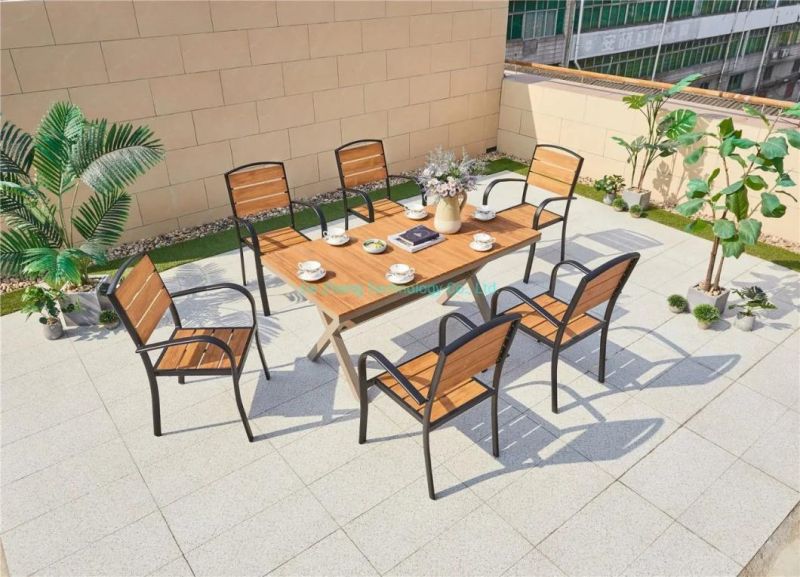 Hot Coffee Balcony Dining Sets Garden Chair Parasol Garden Polywood Aluminum Restaurant Chair Outdoor Chair