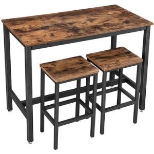 Room Wood and Metal Rectangular Coffee Table