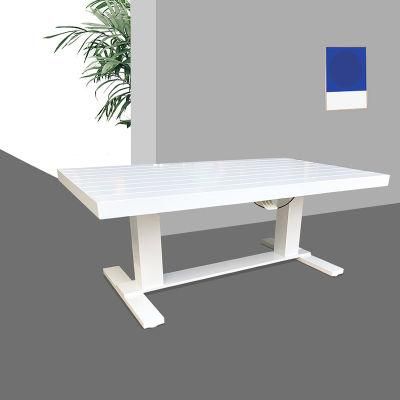 New Outdoor Darwin Carton Box Customized Cheap Dining Aluminum Table