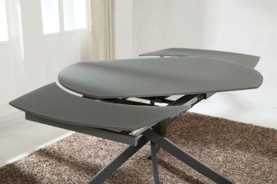 Modern Functional Frosting Tempered Glass Dining Table
