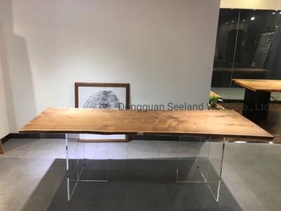 Saw Edge Walnut Solid Wooden Table Top /Epoxy Resin Table / Natural Wood Table / Wood Dining Table