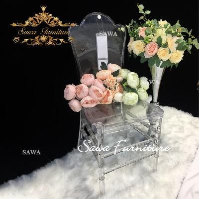 Hot Sale Wedding Using Transparent Resin Chivari Chair