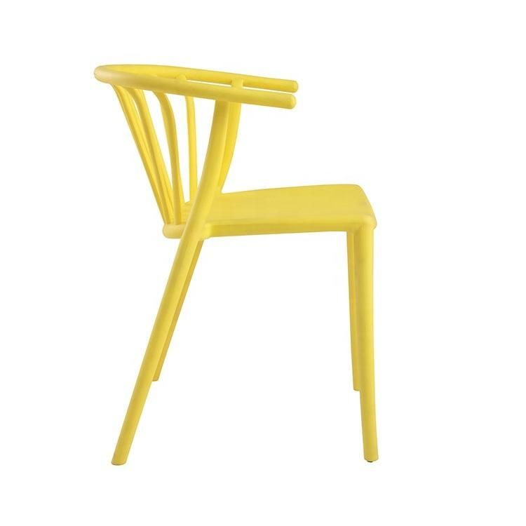 Hot Sale Morden Dining Plastic Chair Simple PP Outdoor Indoor Chair